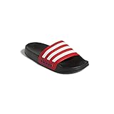 adidas Shower Adiletten Badelatschen (Black/red, Numeric_35)