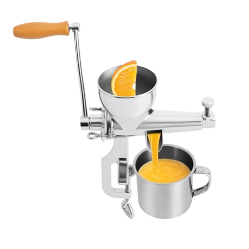 Zahoken Wheatgrass Juicer | Stainless Steel Crank Presser | Slow Juice Extractor For Fruit Vegetable Celery Wheatgrass Kale Tomato, Easy To Clean Crusher For Home Kitchen