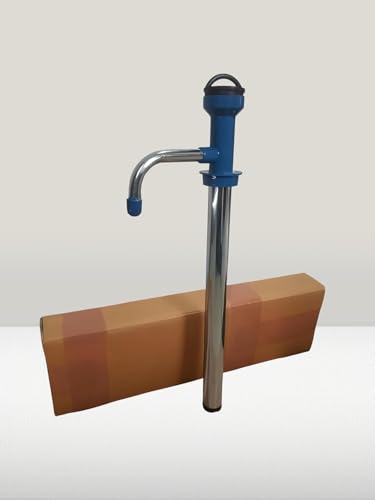 Image of Manual Water Bottle Pump - Portable Drinking Water Dispenser Pump with Stainless Steel Tube | Hand Press Water Pump for 20 Litre Water Can, Home, Office & Camping(OIL PUMP)