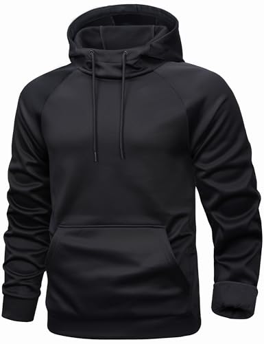 MAGCOMSEN Mens Hoodies Fleece Lined Casual Athletic Sweatshirts Pullover with Kangaroo Pocket - Main Image