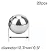 Precision 304 stainless Steel Bearing Balls diameter12mm-16mm High-Speed Durable for Industrial Skateboard Bike(12.7mm*20pcs)