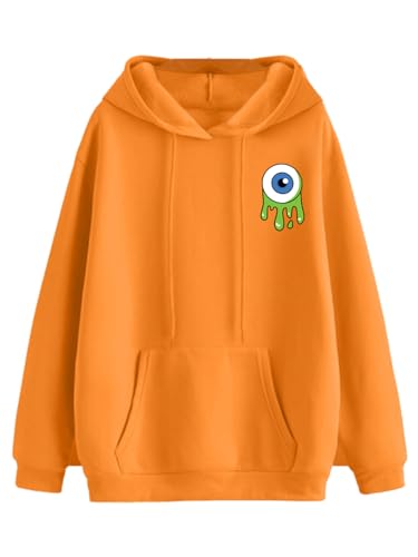 Image of Veirdo Cotton Poly Fleece Oversized Hooded Sweatshirt Baggy Fit Stylish Pocket Graphic Printed Hoodie for Men (Available in Sizes: S to 3XL)