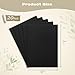 AUEAR, 20 Pack 5x7 Chipboard Sheet, 50pt Thick Bookboard, Scrapbooking Chipboard, Book Binders Board, Paper Board for Crafting Project (Black)