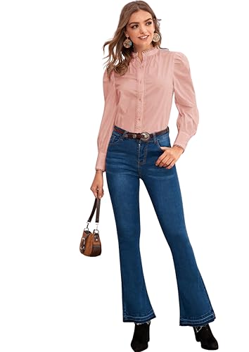 Image of MIZAGO Women's Solid Button Front Shirts