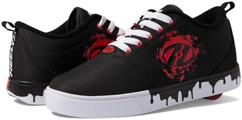 HEELYS Men's Pro 20 Drips Wheeled Heel Shoe, Black/Red, 11 | Image 3