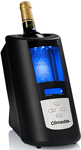 Rafraîchisseur pour 1 bouteille - 1 temp. - CLIMADIFF - Coloris Noir - ACI-CLI121 Cover