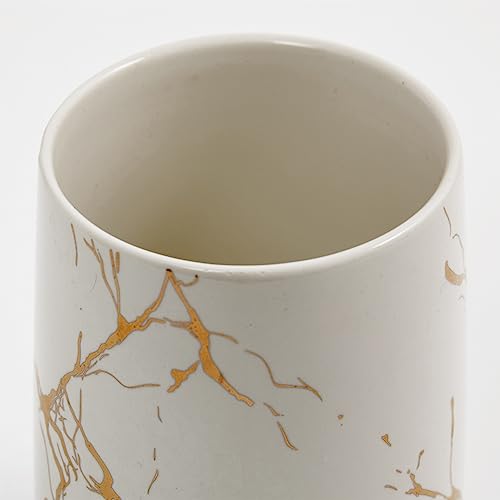Image of Home Centre Aubree Vince Ceramic Tumbler - 400ml, White