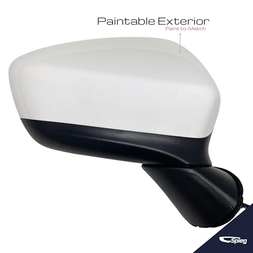Spieg Passenger Side Mirror Replacement for 2013-2014 Mazda CX-5 | Right Side View Mirror Assembly with Power Adjustment Heated Glass Turn Signal Light | Paint to Match 8 Pins MA1321175