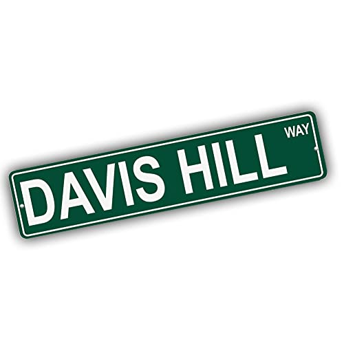 Brotherhood Aluminum Road Sign for Davis Hill - Wyoming Mountain Wall Decor