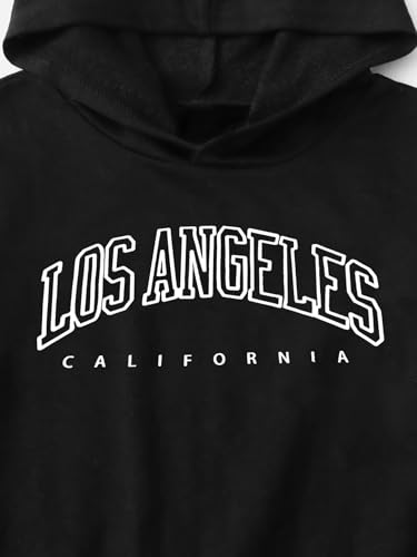 Girls 2 Piece Outfits Sweatsuit Graphic Long Sleeve Hoodies and Sweatpants Set3