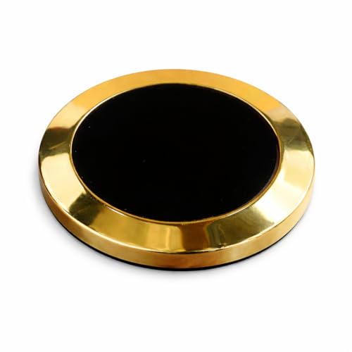 Image of Giftana Paper Weight for Office Table, Metal Paper Weight for Doctors Table, Gold Round Paperweight Showpiece Gift for Men & Women, Corporate Gift for Employees