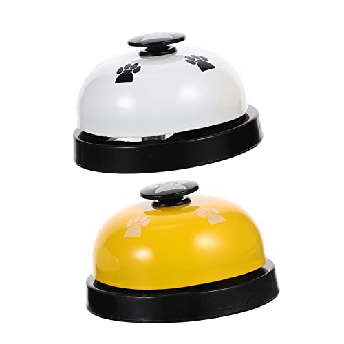 SAFIGLE 2個 ペットの訓練ベル 子犬 犬のおもちゃ おしゃべり 犬用ベル スクーパー トレーニングペットツール ペットドアベル トイレトレーニングベル 犬の鈴 プラスチック