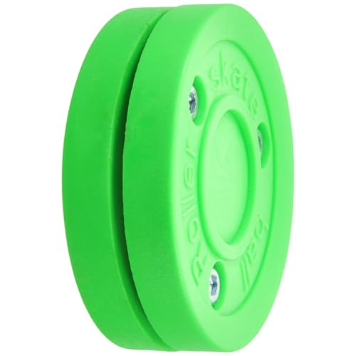 Alasum Roller Hockey Ice Hockey Training Practice Pucks Hockey Puck Indoor Puck Block Handling Hockey Biscuit Puck Hockey Game Puck Game Sports Hockey Supplies Synthetic Abs Green