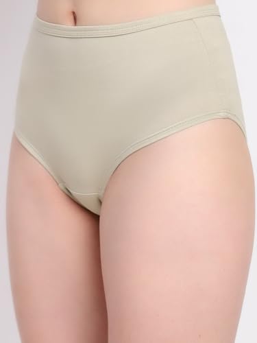 Image of Shasmi Women's High Coverage Cotton Hipster Panties | Super Combed Mid Rise Briefs | Mid Waist Printed Underwear for Women | Soft Breathable Everyday Comfort Innerwear (Pack of 3)