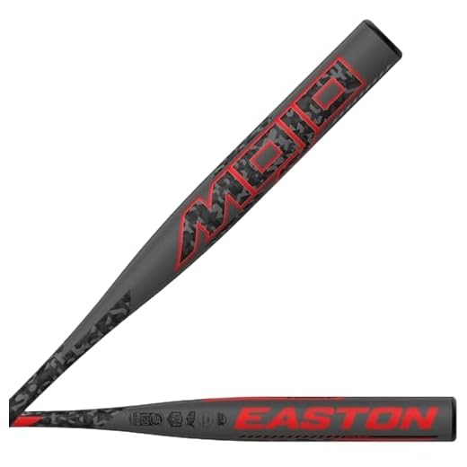 Easton MOJO Slowpitch Softball Bat, Power Loaded, 12 in Barrel, Approved for All Fields, 34in x 27oz