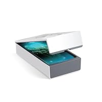 Technaxx UV Desinfektion-Box TX-148 - Desinfektion für Handy`s & Gegenstände, 99,9% Sterilisationseffizienz, Aromaölkammer, Keime, Kabelloses Laden 5W für alle Handys
