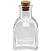 Ashland 4” Glass Mini Bottle with Cork - Decorative Jar for Weddings, Parties, Home Decor, Arts & Crafts - Bulk 12 Pack