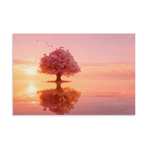 ʂĂȂ΂̒Sɑ傫ȃsN̖؂ A[gpl |X^[ ǂ̊G  Ǐ G _ (2)24x36inch(60x90cm)