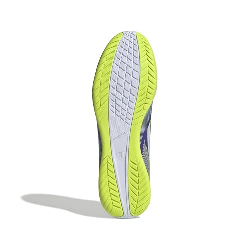 adidas Unisex F50 Club Indoor Football Boots Fußballschuhe, Purple Rush/FTWR White/Lucid Lemon, 40 2/3 EU