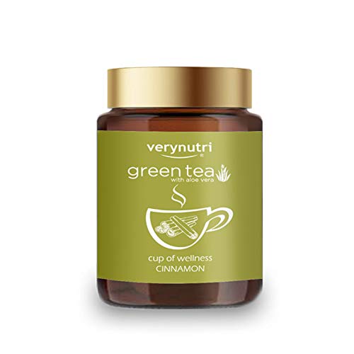 Verynutri Cinnamon Green Tea with Aloe 70 Cups. Amazon.in Grocery & Gourmet Foods