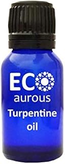 Turpentine Oil 100% Natural, Organic, Vegas & Cruelty Free Turpentine Essential Oil By Eco Aurous (30 ml (1.01 oz))