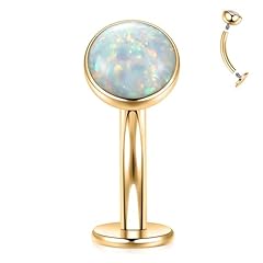 1PC Gold+White Opal