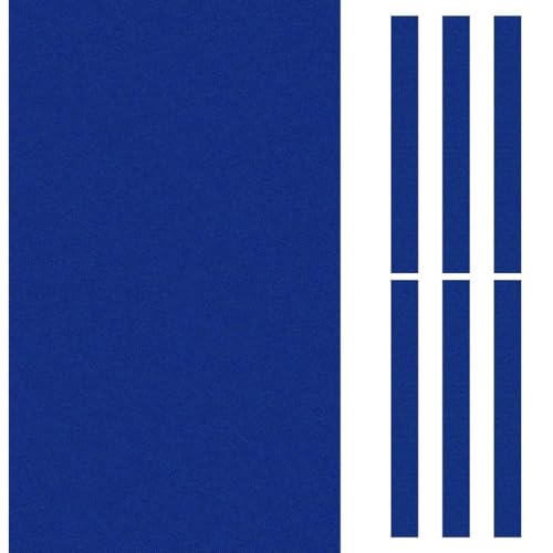 Paño de Billar Profesional de Fieltro para Mesa de Billar estándar de 7 pies, para una Piscina Profesional o un Hotel, tapete Principal + 6 Protectores Laterales,Azul,9ft