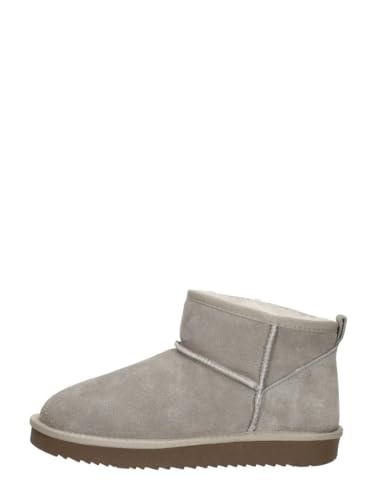 Bottines plates beiges aux finitions soignées et design épuré