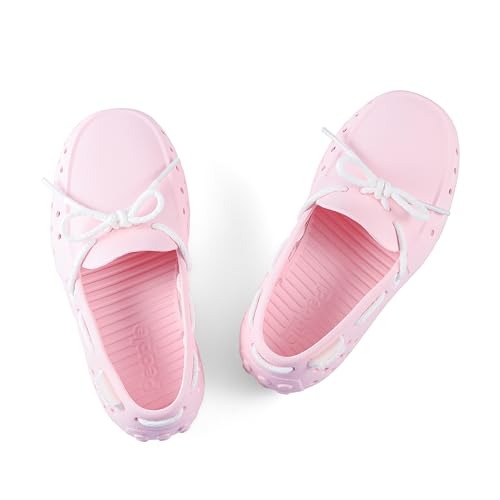 Image of People Footwear Senna Kids - Waterproof Slip-On Rubber Loafers, Lightweight Durable Boat Shoes for Boys & Girls, Non-Slip Water Shoes for Outdoors