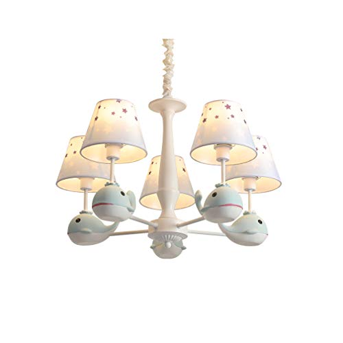 Lustre enfant design baleine pour illuminer doucement la chambre à coucher et le salon