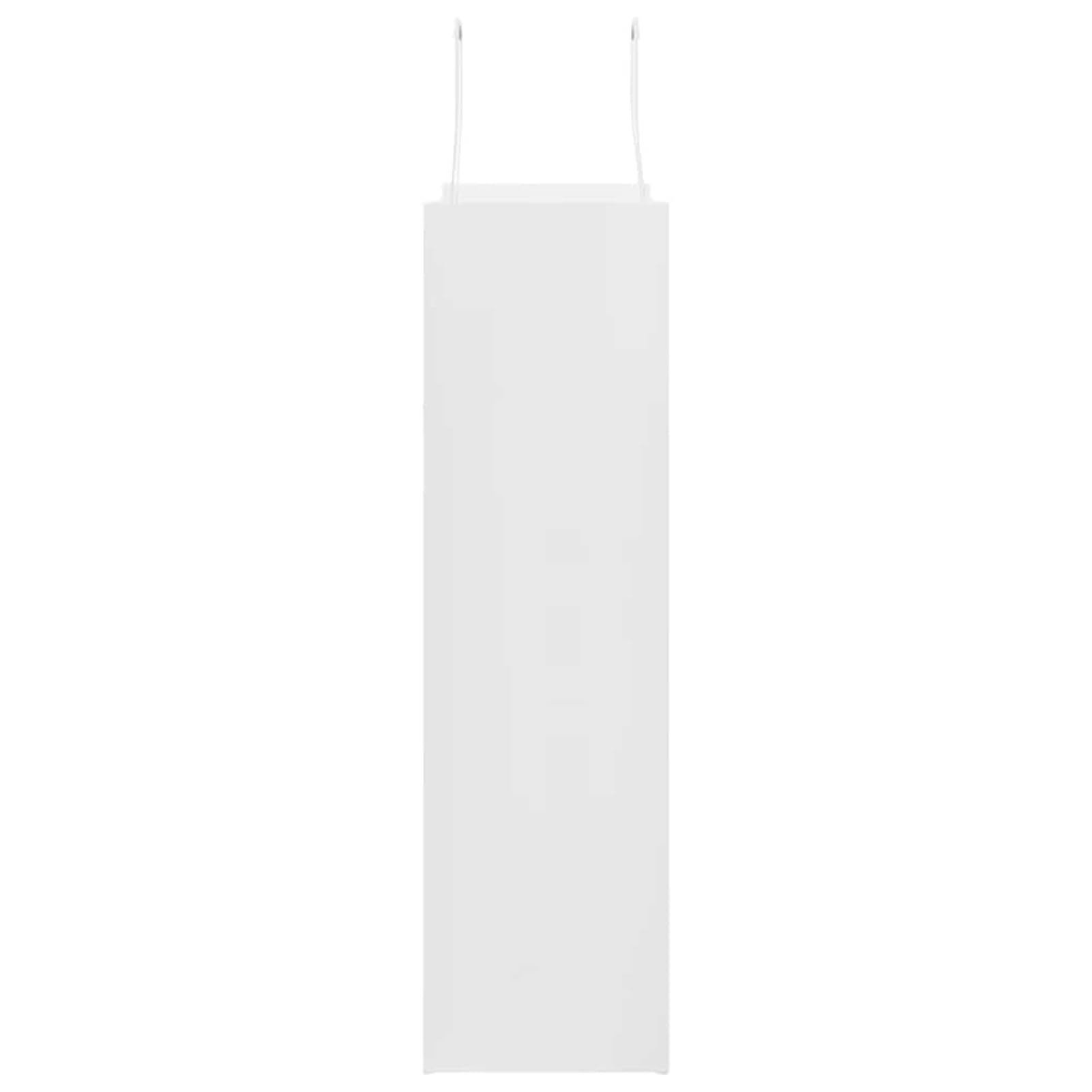 Fecpoo Papierowe torebki 250 szt. – białe torebki papierowe z papierowymi uchwytami linowymi, 32 x 12 x 42 cm, nośność 8 kg, idealne na prezenty, zakupy, wynos i imprezę