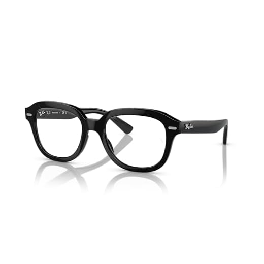 Ray-Ban Óculos de sol RB4398 Erik Square, Preto/transição transparente para cinza, 51 mm
