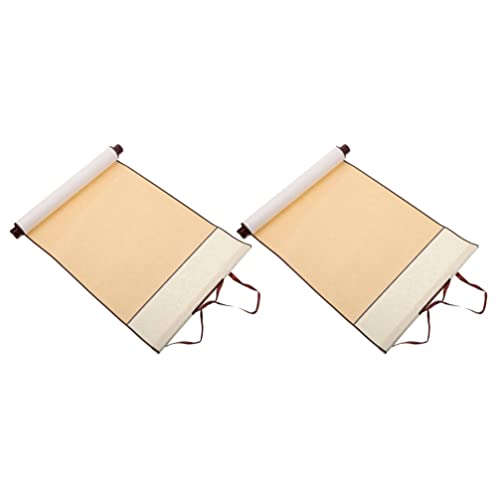 Milisten Antique Rice Paper Scroll 31.49X13.38In for Chinese Calligraphy Painting