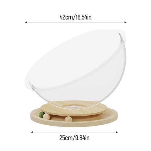 Panier pour chat en capsule spatiale XL avec cadre bois stable