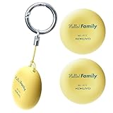 [コクヨ] 【公式】 スマートトラッカー スマートタグ はろたぐ 3個セット 子供 見守り 小型 キーホルダー タグ Bluetooth 忘れ物防止 もちもの 通信費無料 電池交換 みまもりGPSと連携 はろここと連携 iOS Android対応 ハローファミリー （マンゴーイエロー）