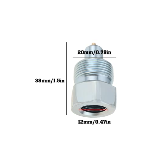 Image of Hydraulic Jack Male Coupler Replacement Fitting Suitable for Most Hydraulic Jacks, 38x20mm