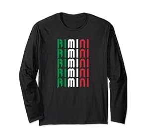 Rimini Italien Flaggen Nationalfarben Adriaküste / Geschenk Langarmshirt