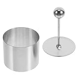 WATIIFUFU Molde Anillo de Acero Inoxidable para Platos Fríos Molde Redondo para Repostería para Presentación de Comida Occidental Fácil de Usar y Limpiar