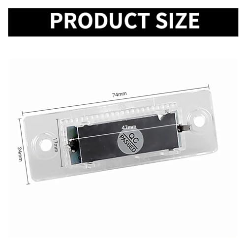 Lámpara LED para luces de matrícula coche blanco 6000k 12V 2 Uds 4