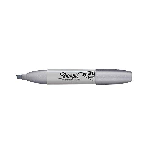 Sharpie Tank Permanent Marker, Chisel Tip, Metallic Silv (2089638) #TOP2