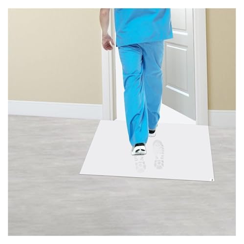 Tapete adhesivo para salas blancas de 66x115cm y alfombra antipolvo de 300 hojas