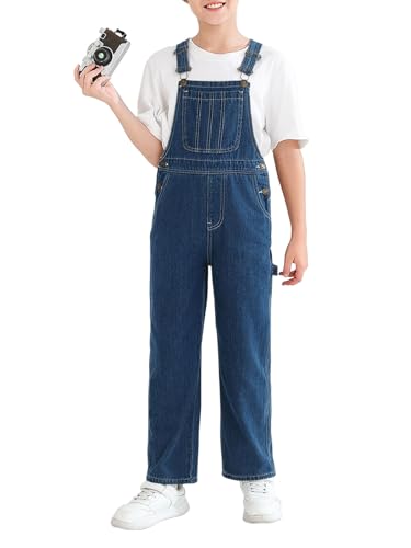 Haloumoning Boys Denim Bib Overalls (5-14 Years)