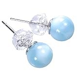 larimar angebote Ohrstecker aus Larimar mit einer Halterung aus 925er Silber.
