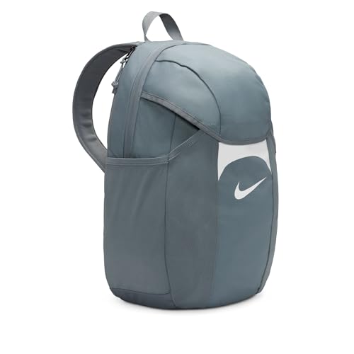 Image of NIKE Unisex Academy Team Sports backpack (pack of 1), Grey, 18.7 x 13 x 7.1 inches, Sport