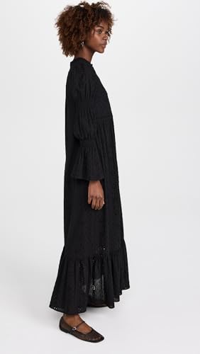 English Factory Women's Embroidered Swiss Dot Maxi Dress4