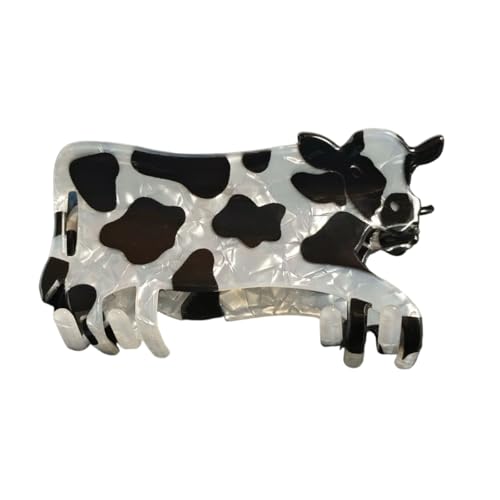 Novelty Cow Claw Clips Acrylic Hair Clip for Women Funny Hair Clip Fashion Claw Clips