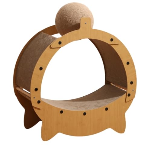 Negosu爪研ぎ器猫砂ヘアスタイル二重爪研ぎベッド麻布型小型~大型猫に適した広いスペース丈夫で丈夫で洗濯可能な複数匹飼育猫ベッド夏用段ボールはチップを落としません (H)