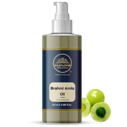 Image of Brahmi Amla Oil for Face, Skin, Hair, Body & Hydration, Pure & Natural (100ml)