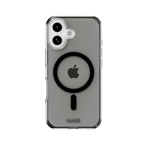 Holdit �u�����h iPhone 17 �P�[�X MagSafe �Ή� (�X�^�C���b�V���u���b�N) �J�o�[ �X�}�z iPhone17 MagSafe�Ή� �ϏՌ� �N���A�P�[�X �}�O�l�b�g ���� ���� �u���b�N