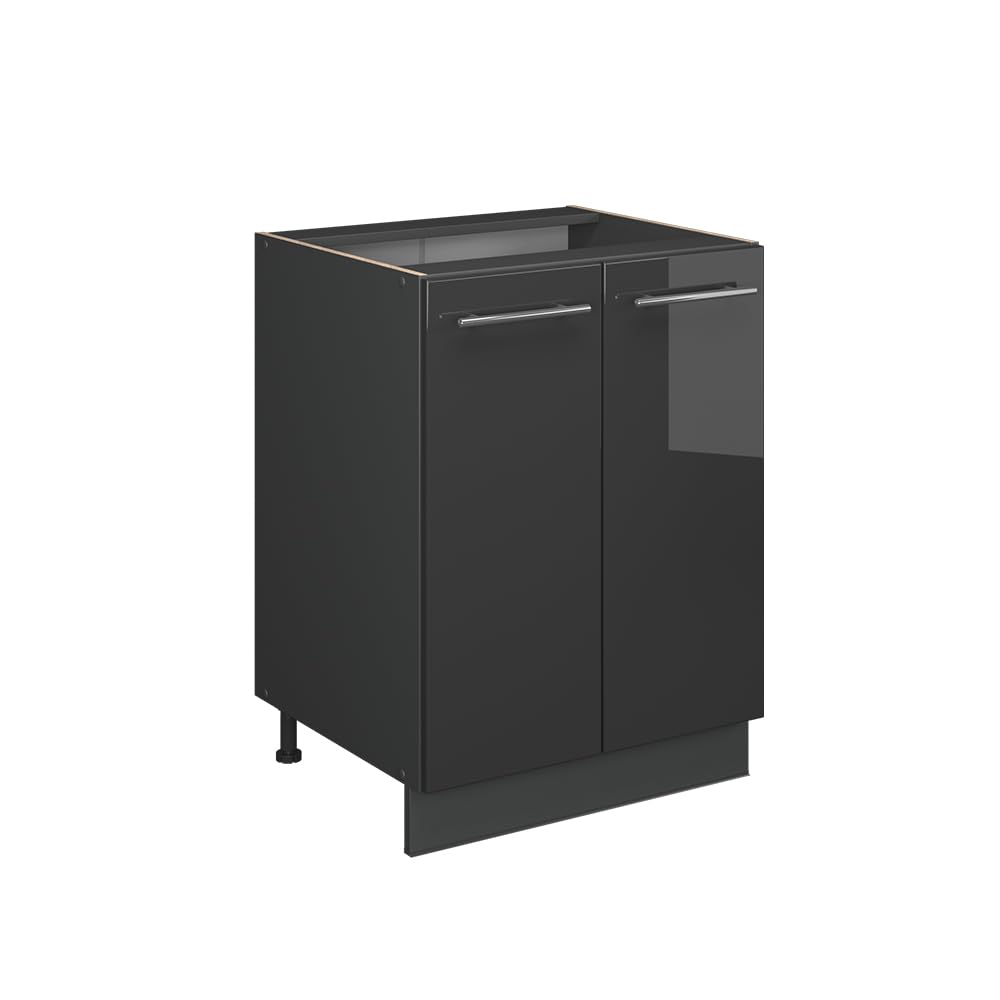 Vicco Kitchen base cabinet Fame-Line, Anthracite high gloss, 60 cm โ image 1